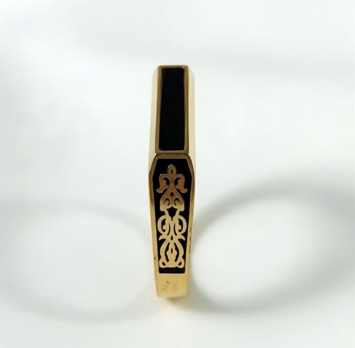 Bague Akik noir - Unisexe