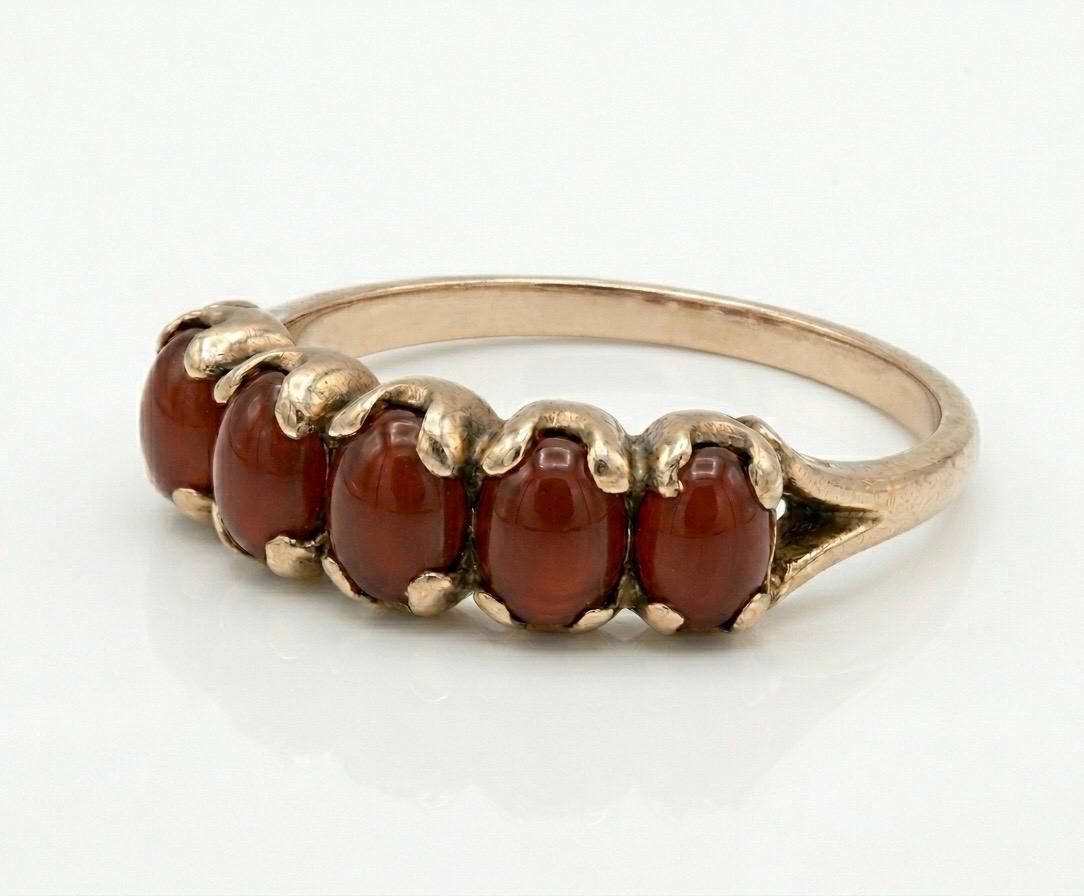 Red Aqeeq Ring - Women