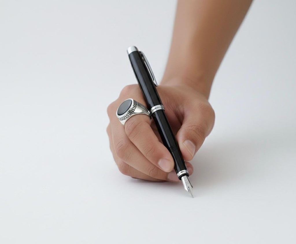 Black Aqeeq Ring - Unisex