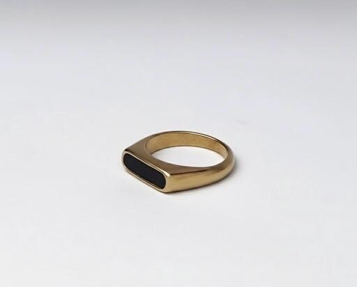 Black Aqeeq Ring - Unisex