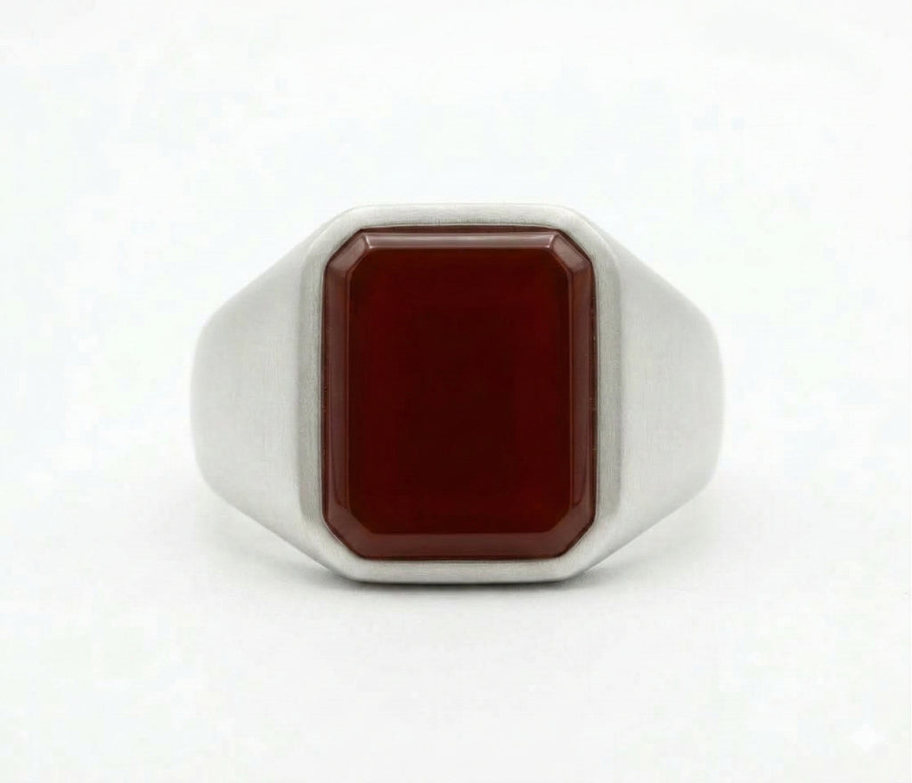 Brown Aqeeq Ring - Men