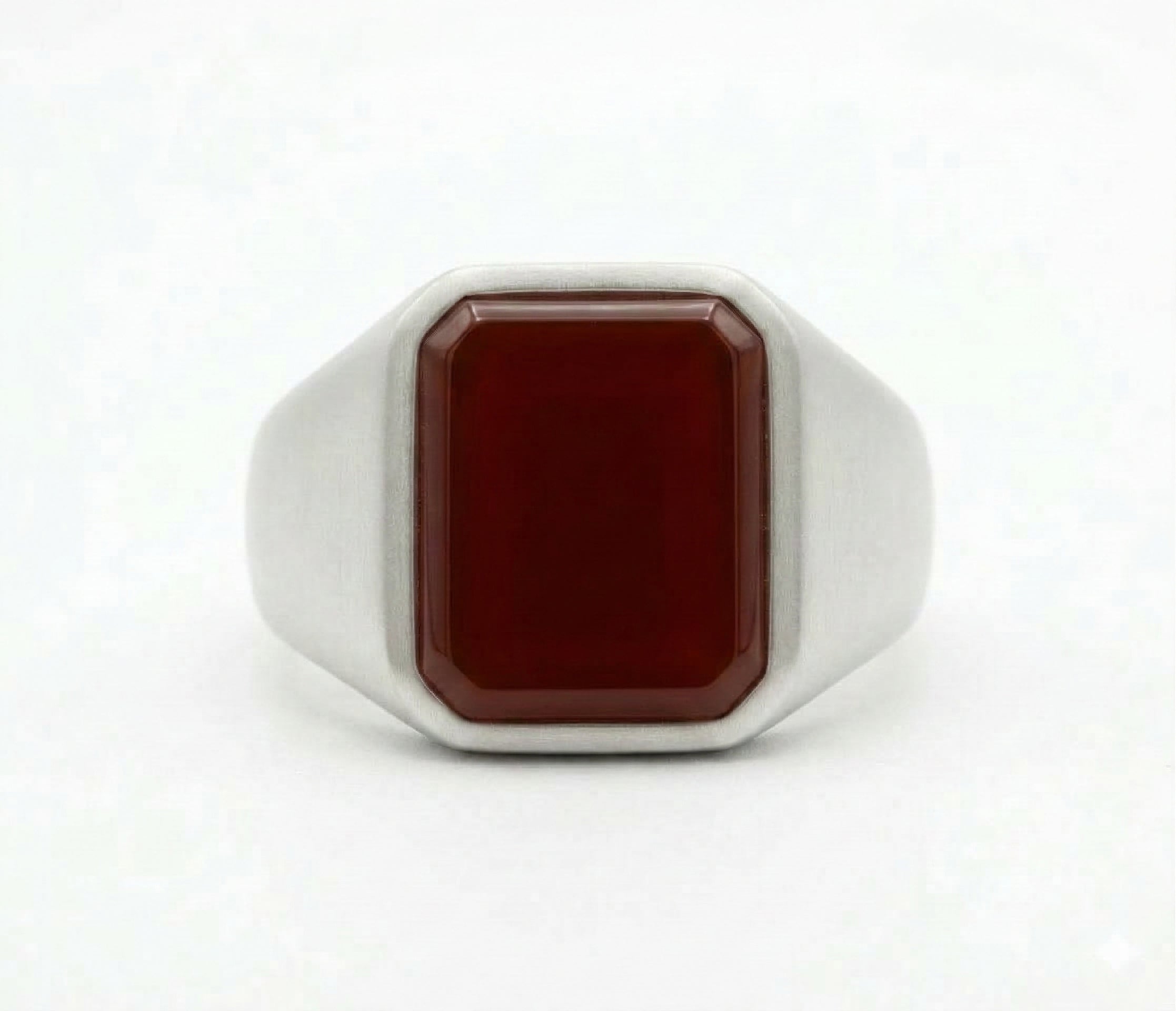 Brown Aqeeq Ring - Men