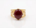 Red Aqeeq Ring - Women