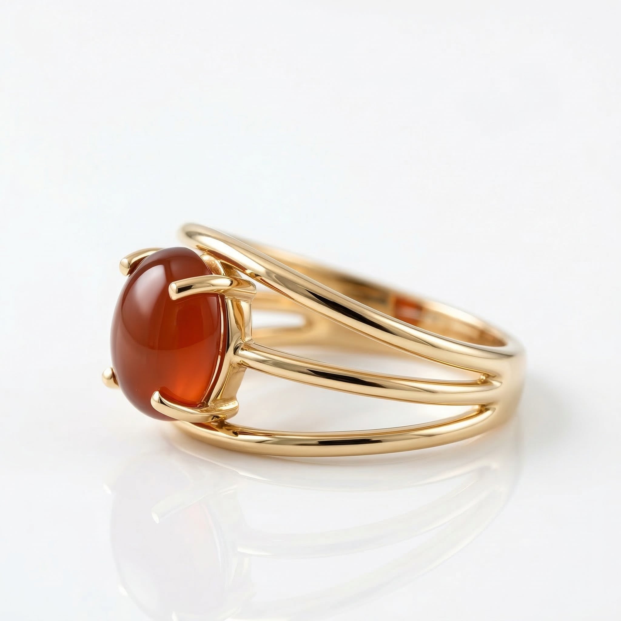 Red Aqeeq Ring - Women