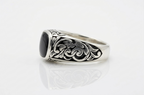 Black Aqeeq Ring - Men