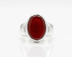 Red Aqeeq Ring - Men