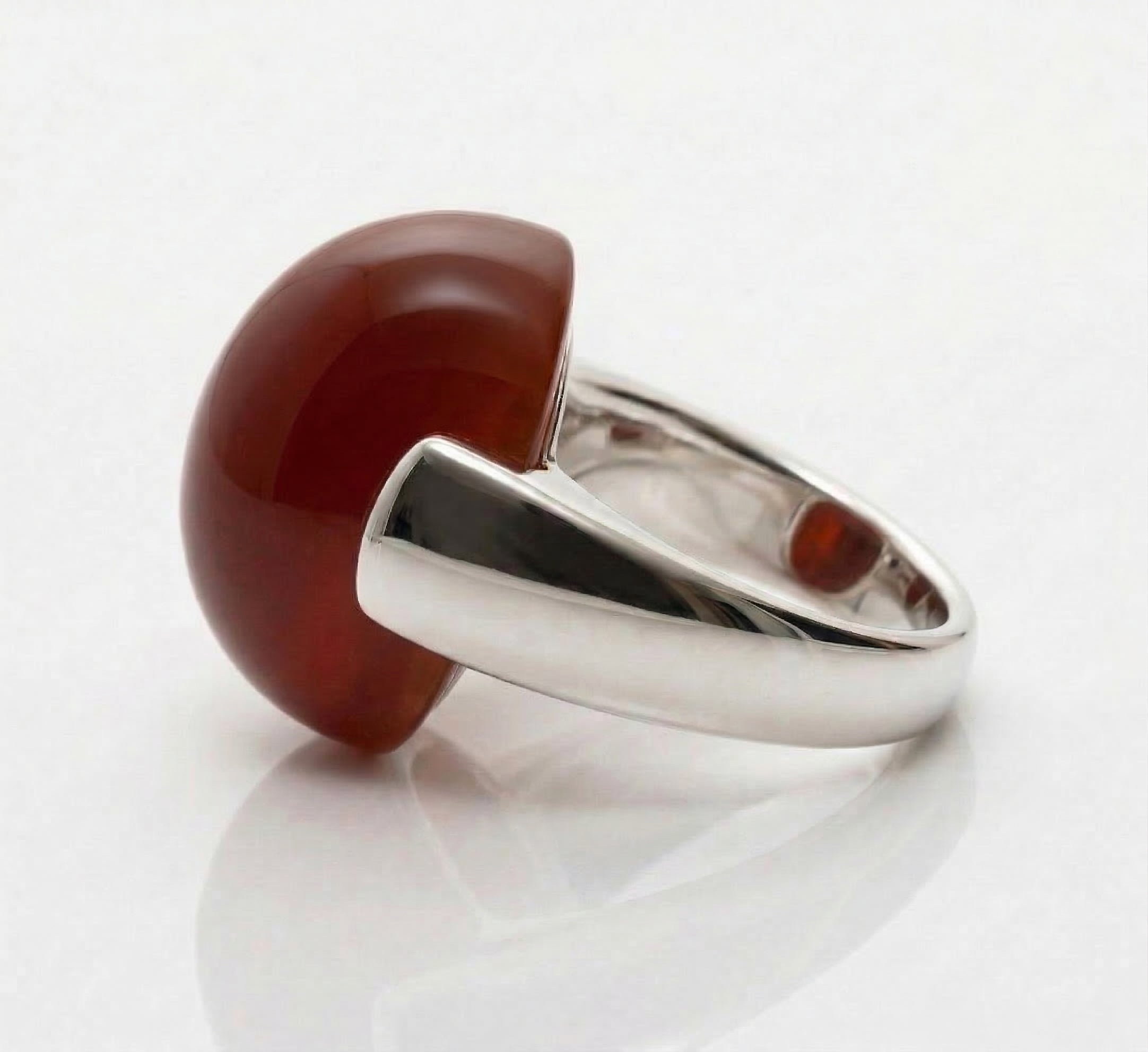 Brown Aqeeq Ring - Unisex