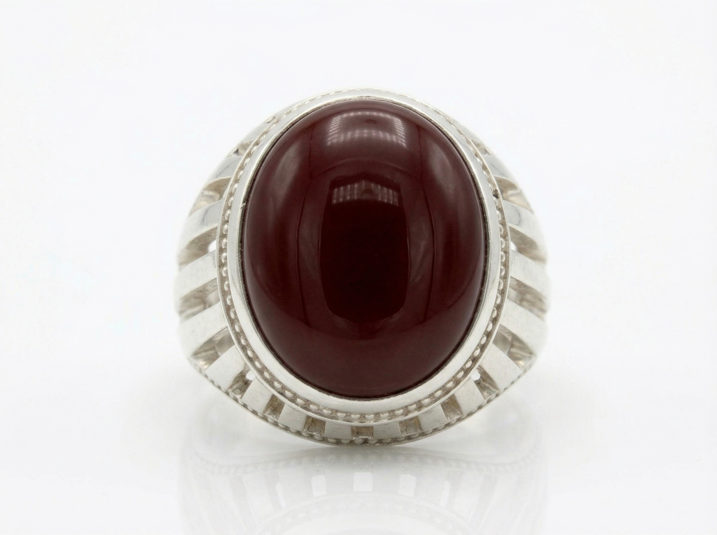 Brown Aqeeq Ring - Men