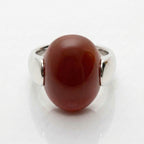 Brown Aqeeq Ring - Unisex