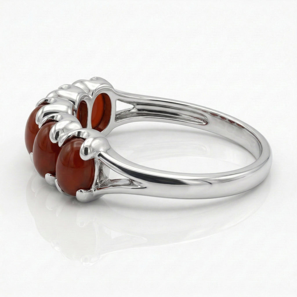 Red Aqeeq Ring - Women