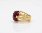 Red Aqeeq Ring - Women