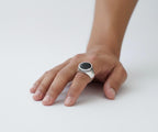 Black Aqeeq Ring - Unisex