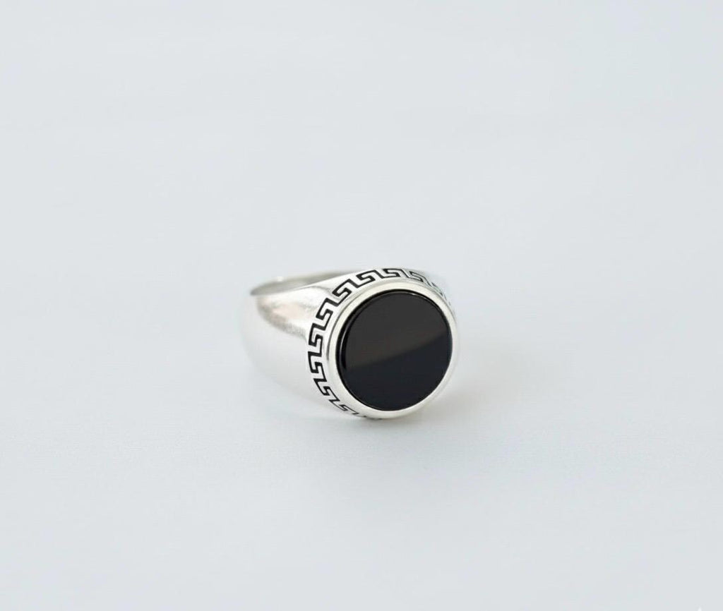 Black Aqeeq Ring - Unisex