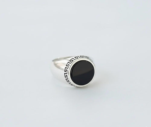 Black Aqeeq Ring - Unisex