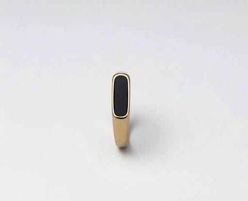 Bague en Aqeeq Noir - Unisexe