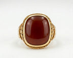 Red Aqeeq Ring - Unisex