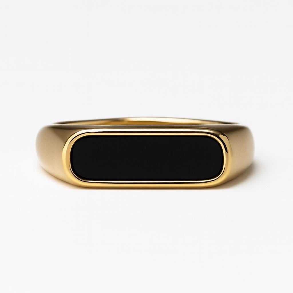 Black Aqeeq Ring - Unisex