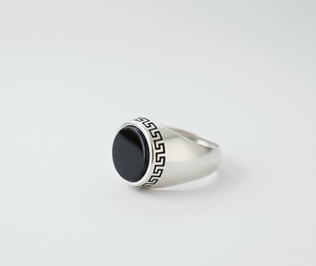 Black Aqeeq Ring - Unisex