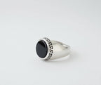 Black Aqeeq Ring - Unisex