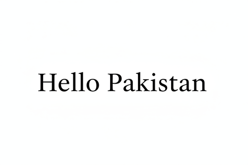 Hello Pakistan